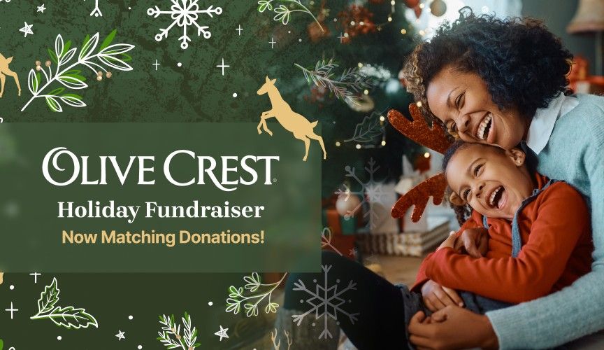Timberland Bank Olive Crest Holiday Fundraiser announcement.