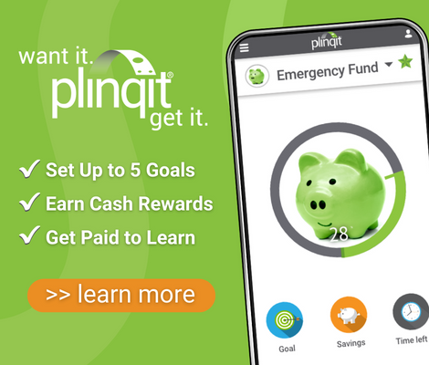 Photo of Plinqit app with green piggy bank