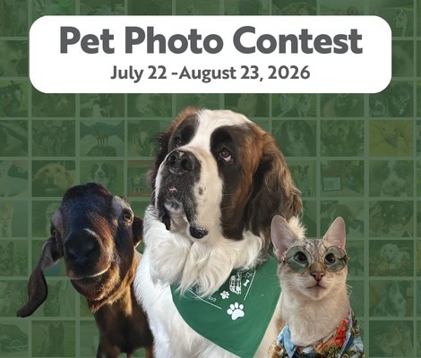 Timberland Bank Pet Photo Contest running from July 22, 2026 until August 23, 2026.