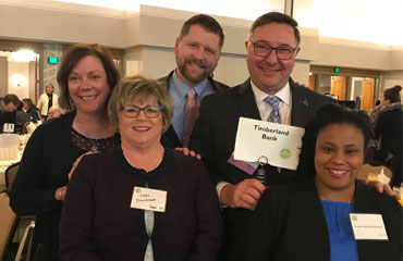 Linda Wark, Bryan Ruff, Richard Pichler, Jodi Danielson and Angela Fambles-Robinson pose for a photo